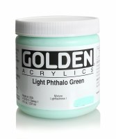 Golden Heavy Body Acrylic Light  Phthalo Green  8oz