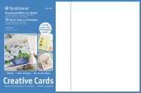 Strathmore Creative Cards Fluorescent White w/Deckle 5x7 50pk