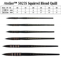 Silver Brush Atelier Squirrel Hair Quill 00 - 5225S-00