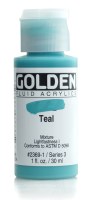 Golden Fluid Acrylic Teal 1oz 2369-1