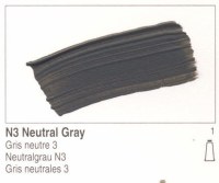 Golden Heavy Body Acrylic Neutral Gray N3 16oz 1443-6