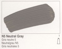 Golden Heavy Body Acrylic Neutral Gray N5 16oz 1445-6