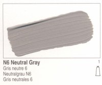 Golden Heavy Body Acrylic Neutral Gray N6 16oz 1446-6