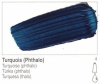 Golden Heavy Body Acrylic Turquoise Phthalo 5oz 1390-3