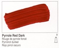 Golden Heavy Body Acrylic Pyrrole Red Dark 16oz 1278-6