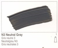 Golden Heavy Body Acrylic Neutral Gray N3 8oz 1443-5