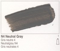 Golden Heavy Body Acrylic Neutral Gray N4 8oz 1444-5