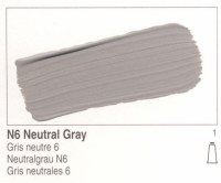 Golden Heavy Body Acrylic Neutral Gray N6 8oz 1446-5