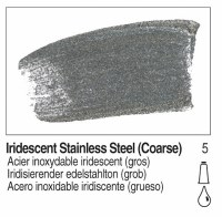 Golden Heavy Body Acrylic Iridescent Stainless Steel Coarse 16oz 4027-6
