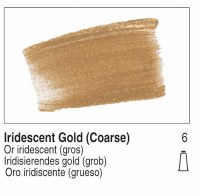 Golden Heavy Body Acrylic Iridescent Gold Coarse 16oz 4110-6