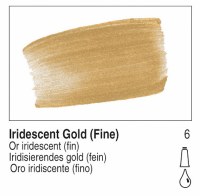 Golden Heavy Body Acrylic Iridescent Gold Fine 16oz 4010-6