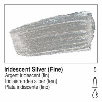 Golden Heavy Body Acrylic Iridescent Silver Fine 16oz 4025-6