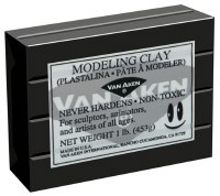 Van Aken Plastalina Modeling Clay 1lb. Black