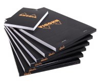 Rhodia Graph Paper Notepad 4x6 Black