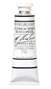 M. Graham Oil Titanium White  Sunflower 37ml