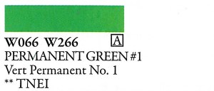 Holbein Artists Watercolor Permanent Green #1 15ml