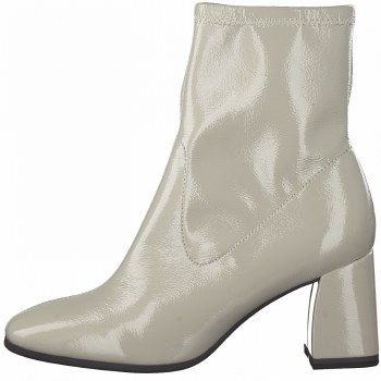 Tamaris '25356' Ladies Ankle Boots (Grey Patent)