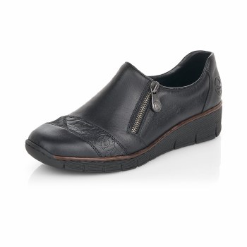 Rieker '53761' Ladies Shoes (Black)