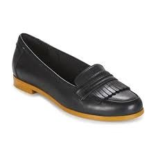 clarks ladies black loafers