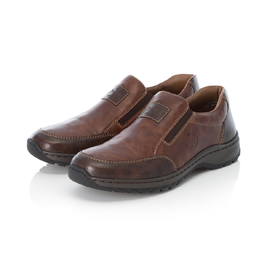 Rieker Mens Slip On Brown 42