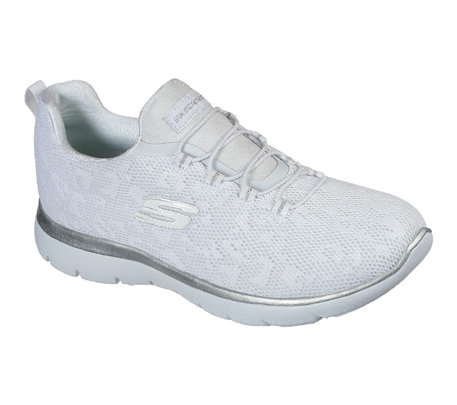 White skechers best sale for ladies