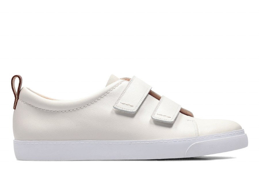 Clarks 'Glove Daisy' Casual Trainers (White Combi) - Hand Footwear Ltd
