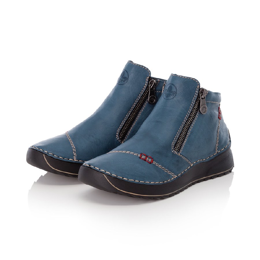 rieker navy blue ankle boots