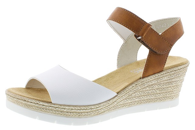 rieker black wedge sandals