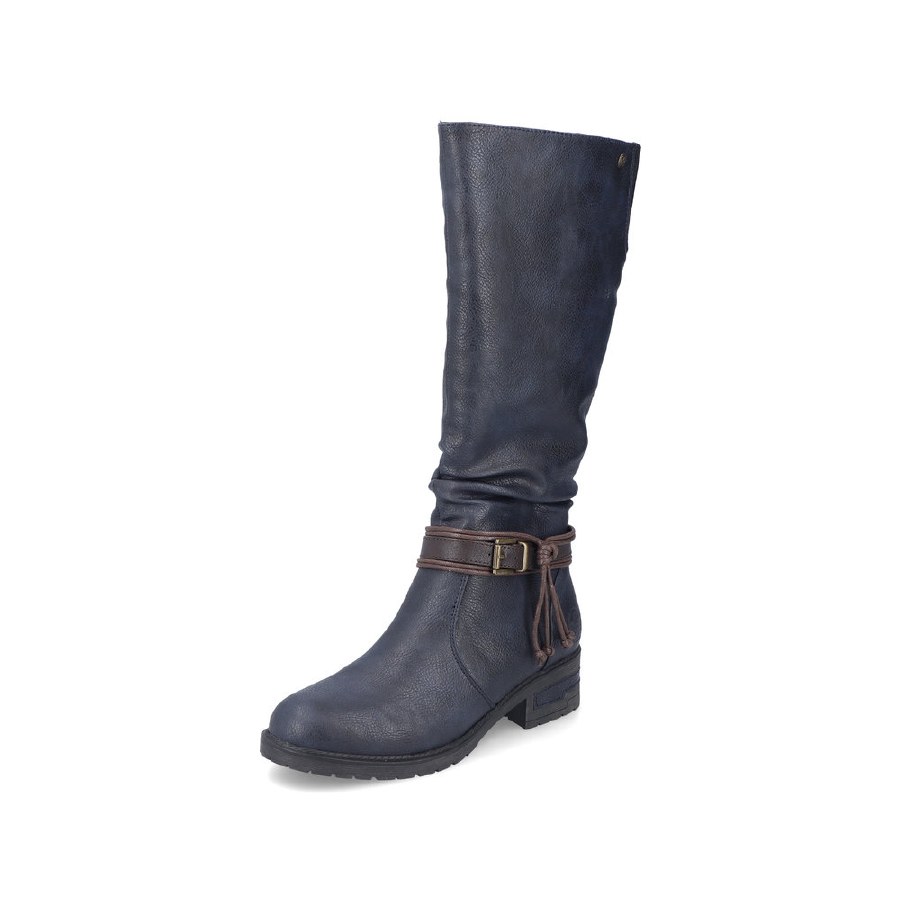 Navy long hotsell boots ladies