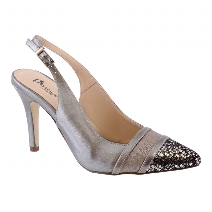 pewter slingback heels