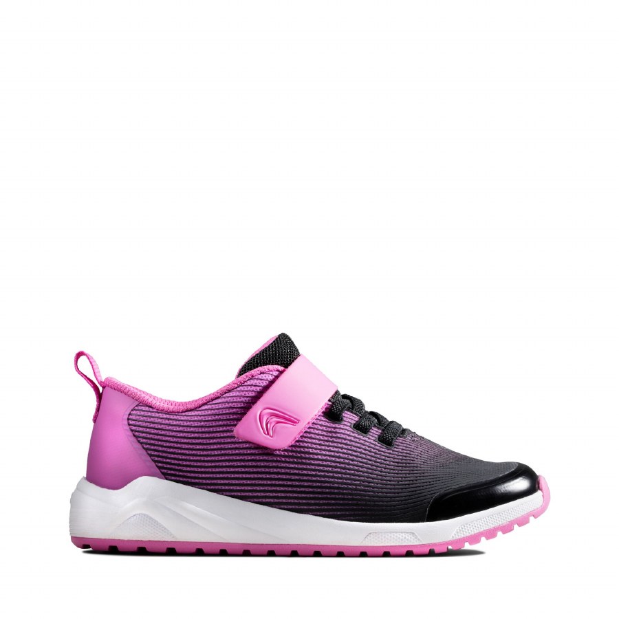 clarks girls trainers