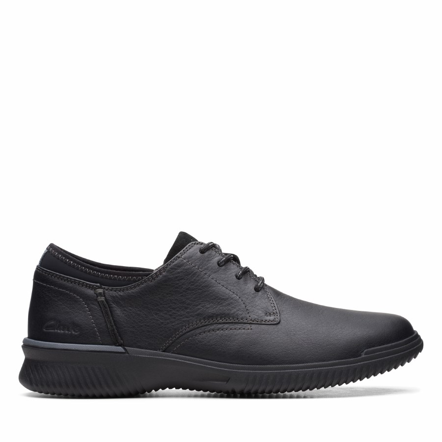 Clarks 'Donaway Plain' Mens Shoes (Black) - Hand Footwear Ltd