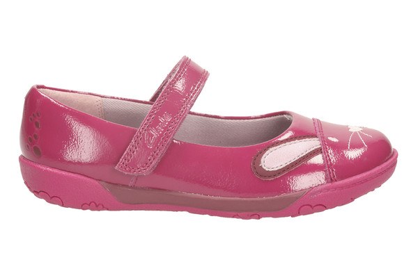 clarks nibbles cute patent leather shoes berry