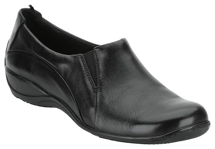 clarks black leather shoes