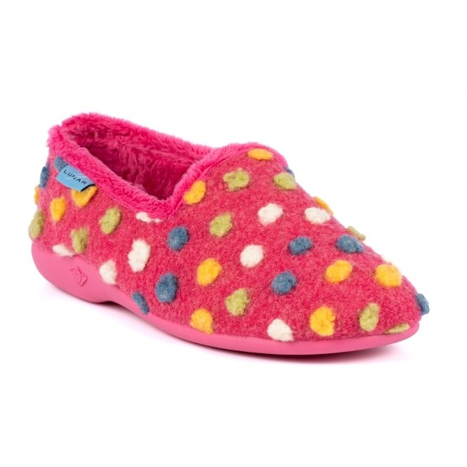 pink spotty slippers