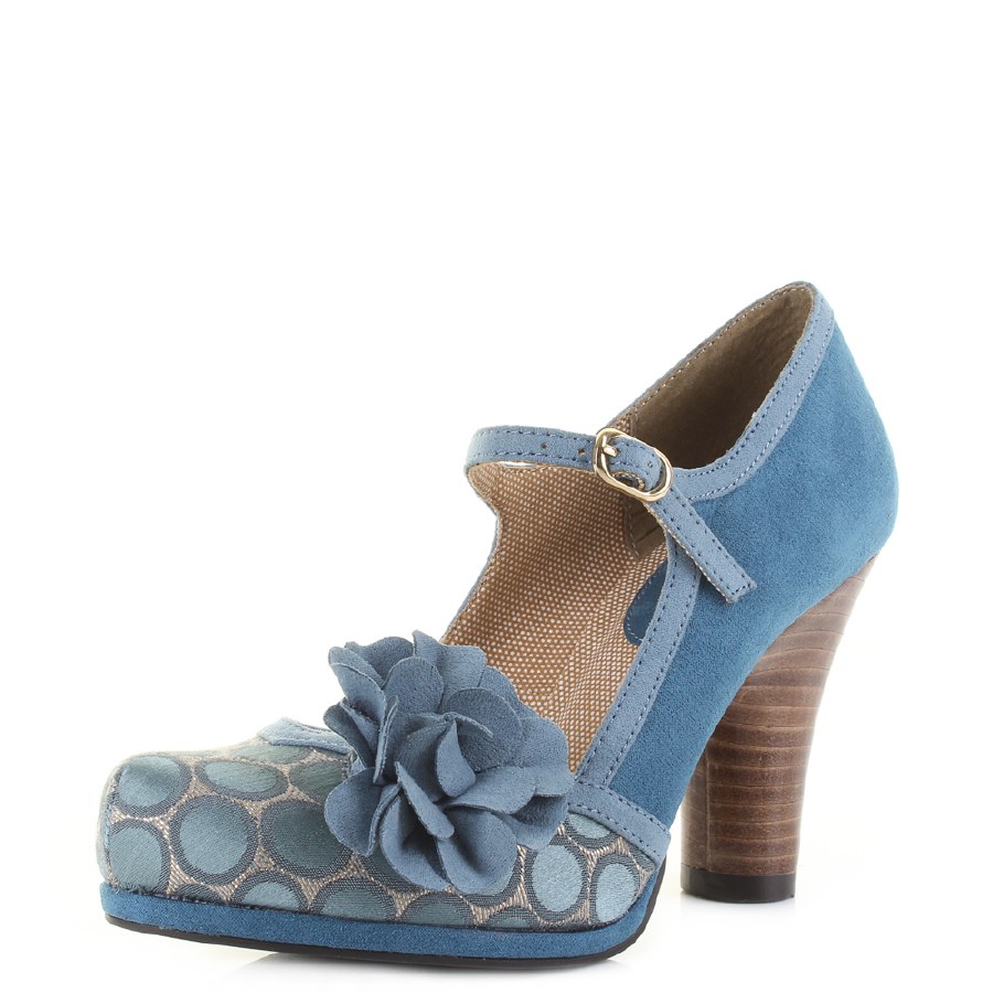 Ruby Shoo 'Hannah' Ladies Heels (Teal) - Hand Footwear Ltd