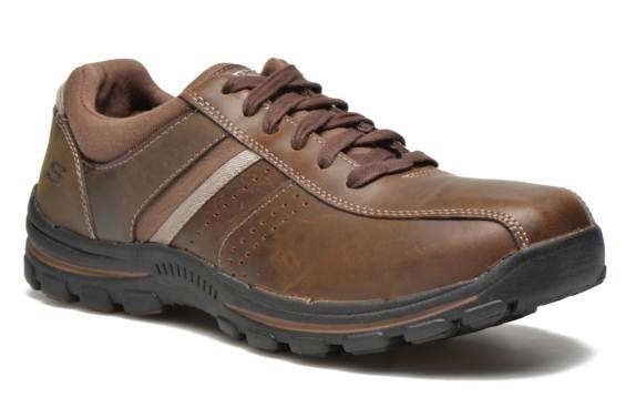 skechers relaxed fit brown