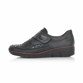 Rieker '537C0' Ladies Shoes (Black)