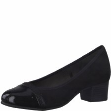 Jana '22366' Ladies Wide Fit Heels (Black)