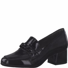 Jana '24365' Ladies Wide Fit Heels (Black Patent)