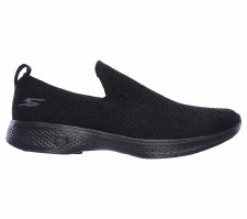 Skechers 'Go Walk 4' Ladies Sport Shoes (Black)