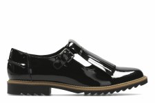 Clarks 'Griffin Mia' Ladies Shoes (Black Patent)