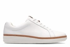 Clarks 'Amberlee Rosa' Ladies Sneakers (White)