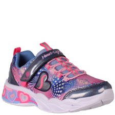 Skechers 'S Lights: Sweetheart Lights' Girls Trainers (Navy Multi)