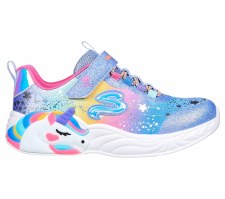 Skechers 'S-Lights: Unicorn Dreams' Girls Trainers (Blue Multi)