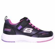 Skechers 'Dynamic Tread - Journey Time' Girls Trainers (Black/Pink)
