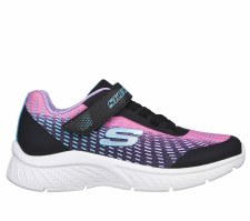 Skechers 'Microspec Plus - Disco Dreaming' Girls Trainers (Black Multi)
