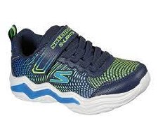Skechers 'S Lights: Erupters IV' Boys Trainers (Navy/Lime)
