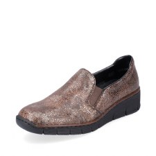 Rieker '53766' Ladies Shoes (Brown Floral)
