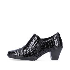 Rieker '57173' Ladies Shoes (Black Patent)